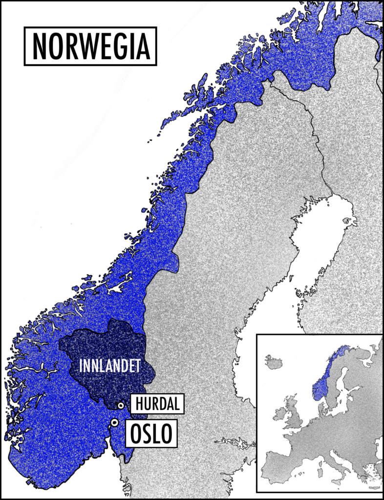 DZ Norwegia innlandet outline color